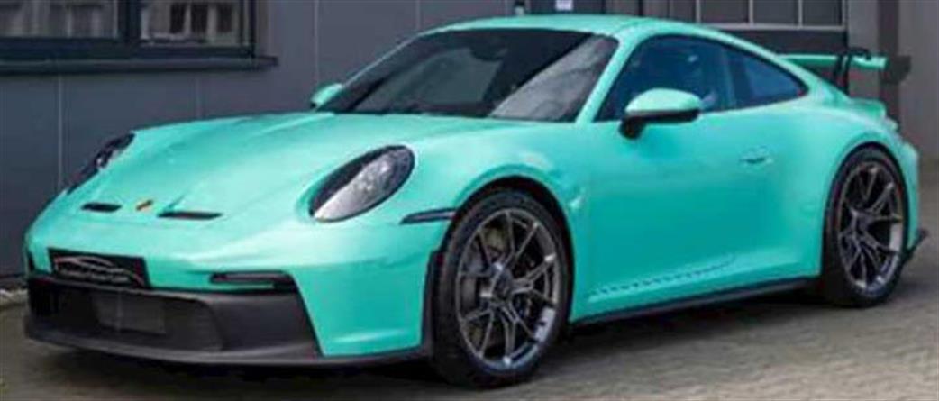 Burago 1/24 B18-21104T Porsche 911 GT3 2021 Turquoise Diecast Model