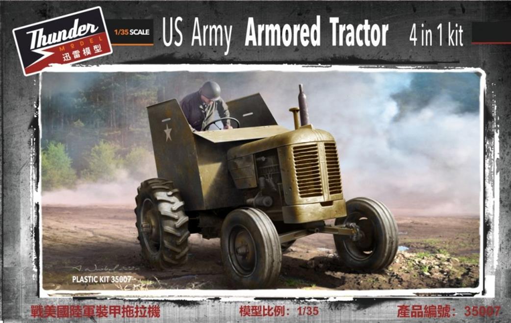 Thunder Model 1/35 35007 US Army Armoured Tractor Plastic Kit