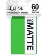 The Eclipse Matte Deck Protector sleeves offer a fully opaque back and glare-free matte card display. With the help of ChromaFusion technology, these sleeves feature an effortless glide shuffle and split-resistant seal, making Eclipse Deck Protectors premium trading card protection. Each pack includes 60 small sized trading card sleeves.