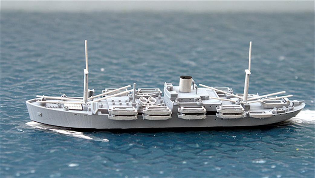 John's Model Shipyard 1/1200 RN401 HMS Empire Halberd LSI based on a US C1 ship