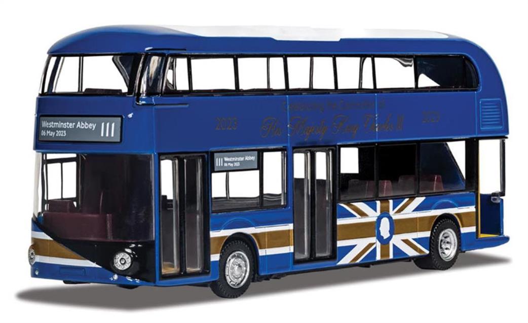 Corgi  CC89205 Coronation of King Charles III New Routemaster Bus Model