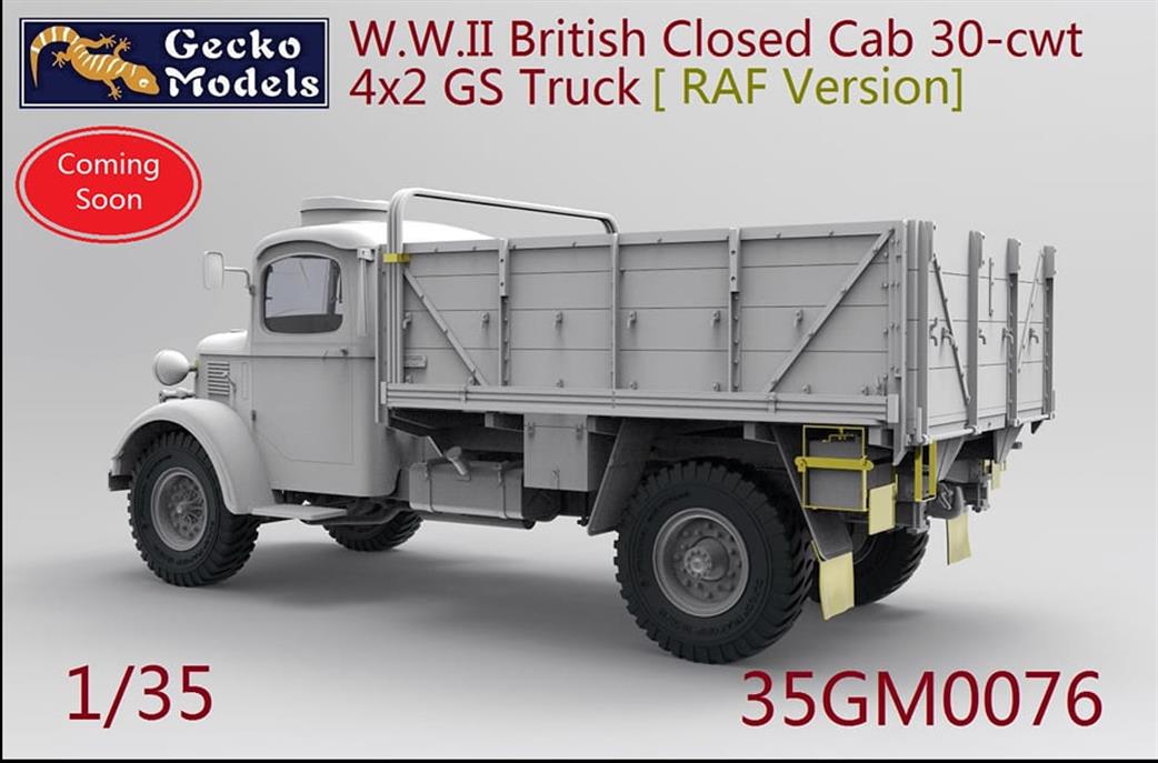 Gecko Models 1/35 35GM0076 RAF Version Open Cab 30 CWT 4 X 2 GS Truck Kit