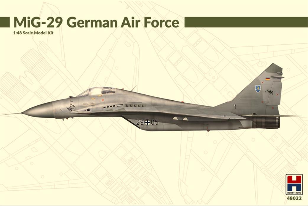 Hobby 2000 1/48 48022 Mig-29 German Airforce Jet Fighter Kit