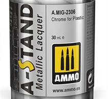 Using the extensive range of A-Stand metallic colours, you can paint any metallic finish on your models including copper, brass, gold, chrome and different shades of burnt metal. These metal colours are extremely tough and won´t be affected by any product or paint, and their very fine pigment creates a completely smooth finish.