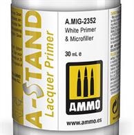 The range of A-Stand primers are the most durable primers available for airbrush use. There are matt and gloss colours available for priming all model subjects and types. These primers also act as micro-filler to cover small scratches and surface imperfections. They can be used on any material, plastic, resin, and metal.