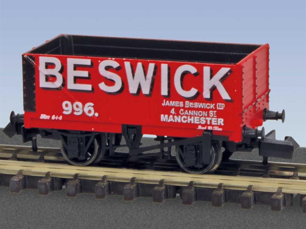 Peco N NR-7020P James Beswick Ltd Manchester 7 Plank Open Wagon 996