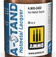 The A-Stand Hot Metal line has been formulated to simulate the iridescent burnt metal tones created by the high temperatures generated by aircraft jet engines. They can also be very useful to simulate this effect on exhaust pipes or any other metal element affected by heat and exhaust gasses. You must keep in mind that if you apply a larger amount of product, the effect will be more intense.