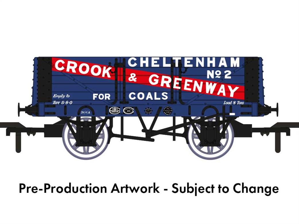 Rapido Trains OO 967005 Crook & Greenway, Cheltenham RCH 1907 5 Plank Open Wagon 2