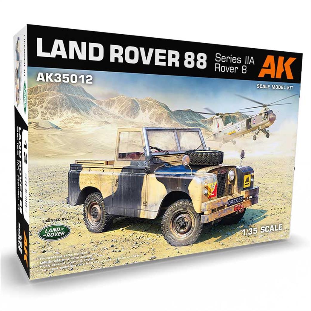 AK Interactive 1/35 AK35012 Land Rover 88 Series IIA British Armed Forces Rover Kit