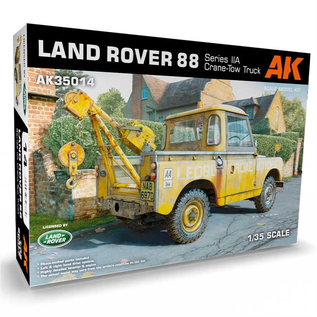 AK Interactive AK35014 Land Rover 88 Series IIA Crane/Tow Truck Kit 1/35