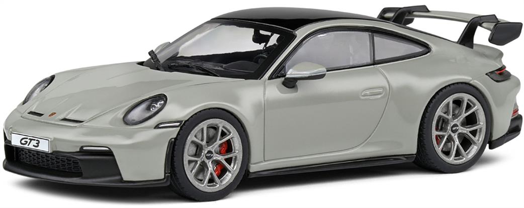 Solido 1/43 4312501 Porsche 992 GT3 Chalk Grey 2021 Model