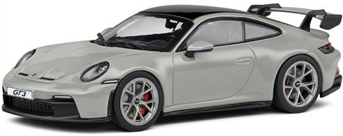 Solido 4312501 1/43rd Porsche 992 GT3 Chalk Grey 2021 Model