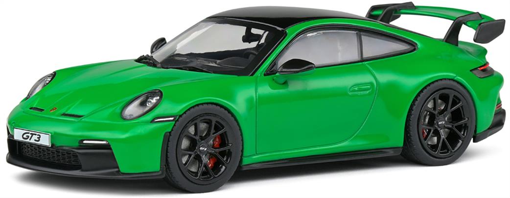 Solido 1/43 4312502 Porsche 992 GT3 Python Green 2021 Model