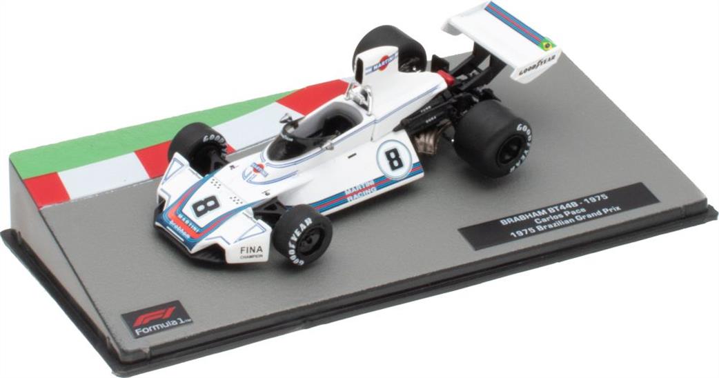 MAG 1/43 MAG NS010 Brabham Bt44B 1975 Carlos Pace Cased F1 Collection