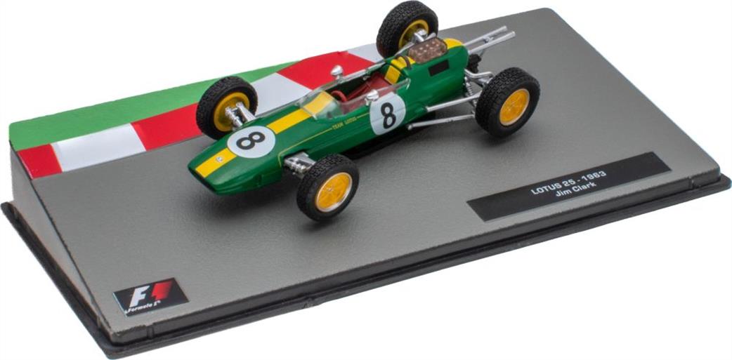 MAG 1/43 MAG NS029 Lotus 25 1963 Jim Clark Cased F1 Collection