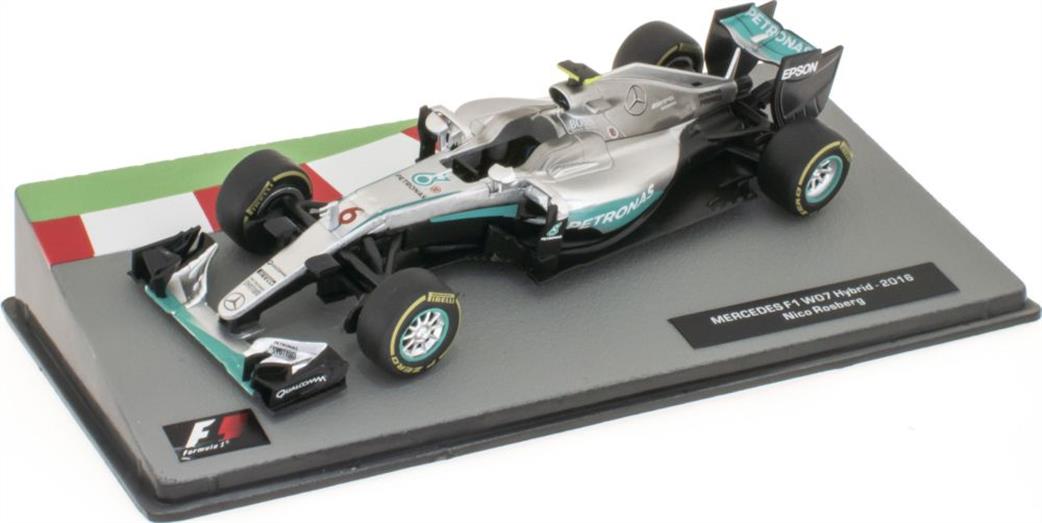 MAG 1/43 MAG NS077 Mercedes F1 W07 Hybrid 2016 Nico Rosberg Cased F1 Collection