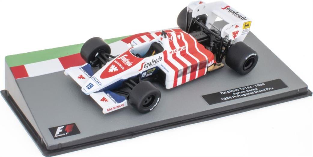 MAG 1/43 MAG NS091 Toleman Tg184 1984 POR GP Ayrton Senna Cased F1 Collection
