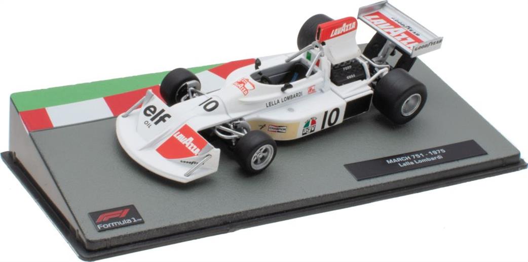 MAG 1/43 MAG NS101 March 751 1975 Lella Lombardi Cased F1 Collection