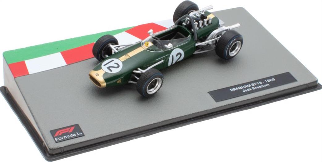 MAG 1/43 MAG NS184 Brabham Bt19 1966 Jack Brabham Cased F1 Collection