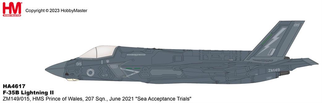 Hobby Master 1/72 HA4617 Lockheed F-35B Lightning ZM149/015 HMS Prince of Wales