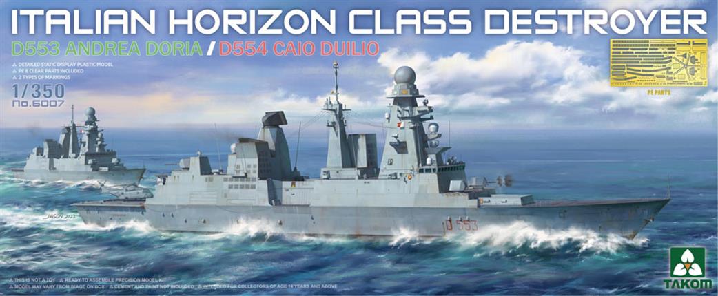 Takom 1/350 6007 Italian Navy Horizon Class Destroyer