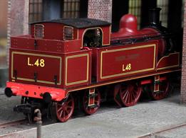 A new and splendidly detailed model of Metropolitan Railway E class 0-4-4T locomotive number 1, a popular and attractive visitor to many heritage railways.The Rapido Trains model will feature a high quality drive mechanism and a finely detailed moulded bodyshell with separately fitted parts allowing changes between model eras to be recreated.This model is finished in London Transport lined maroon livery as L.48, the former Metropolitan No.81