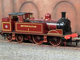 A new and splendidly detailed model of Metropolitan Railway E class 0-4-4T locomotive number 1, a popular and attractive visitor to many heritage railways.The Rapido Trains model will feature a high quality drive mechanism and a finely detailed moulded bodyshell with separately fitted parts allowing changes between model eras to be recreated.This model is finished as Metropolitan Railway No.1 in the Metropolitan Railway lined red livery applied for the 2013 Underground 150 anniversary and carried currently.