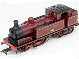 A new and splendidly detailed model of Metropolitan Railway E class 0-4-4T locomotive number 1, a popular and attractive visitor to many heritage railways.The Rapido Trains model will feature a high quality drive mechanism and a finely detailed moulded bodyshell with separately fitted parts allowing changes between model eras to be recreated.This model is finished in London Transport lined maroon livery as L.48, the former Metropolitan No.81DCC Sound Fitted
