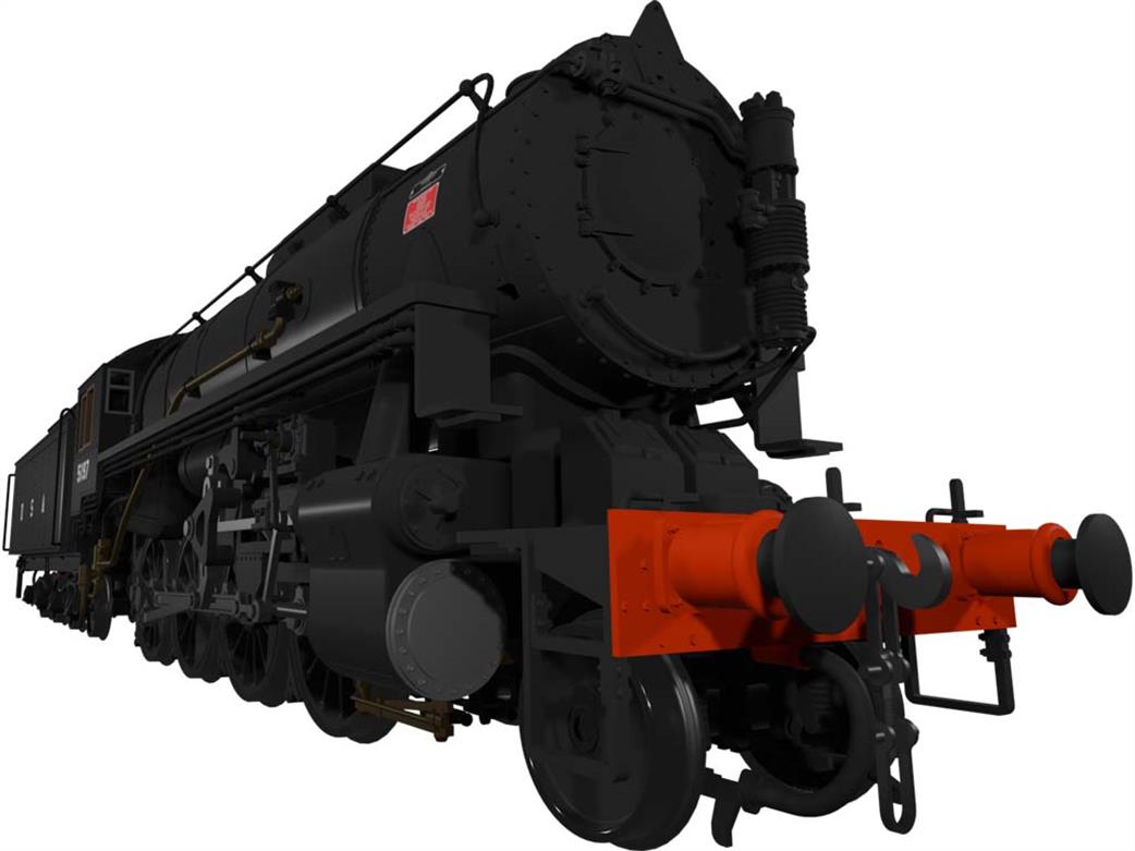Rapido Trains OO 926010 USATC 5197 S160 Class 2-8-0 Black Lettered USA As Preserved Churnet Valley Rly.