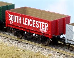 A new and highly detailed model of the RCH 1907 design open wagon. One of the most common designs used by private wagon owners these wagons frequently carried brightly coloured and floridly lettered liveries applied before WW1. Many thousands of wagons were built to this specification, the vast majority still running into WW2 and passing to British Railways at nationalisation. Each of the Rapido Trains models features prototype specific variations including end doors or no end door, buffer shank design, wheels, brake fittings and V hanger style.This RCH 1907 design 5 plank wagon is finished in the red livery of the South Leicester Colliery company wagon number 54.