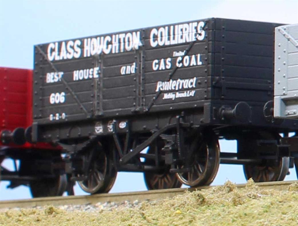 Rapido Trains OO 967211 Glass Houghton Collieries, Pontefract RCH 1907 7 Plank Open Wagon 606