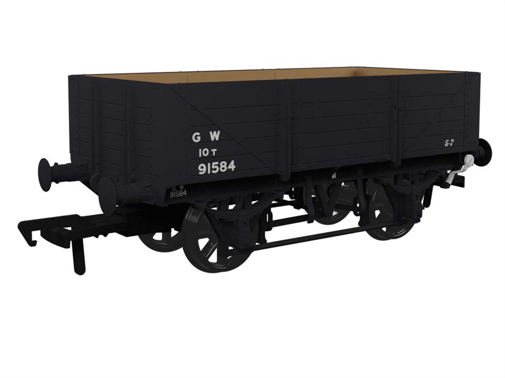 Rapido Trains OO 943008 GWR 91584 Diagram O11 5 Plank Open Wagon GWR Grey Post-1936 Small Lettering