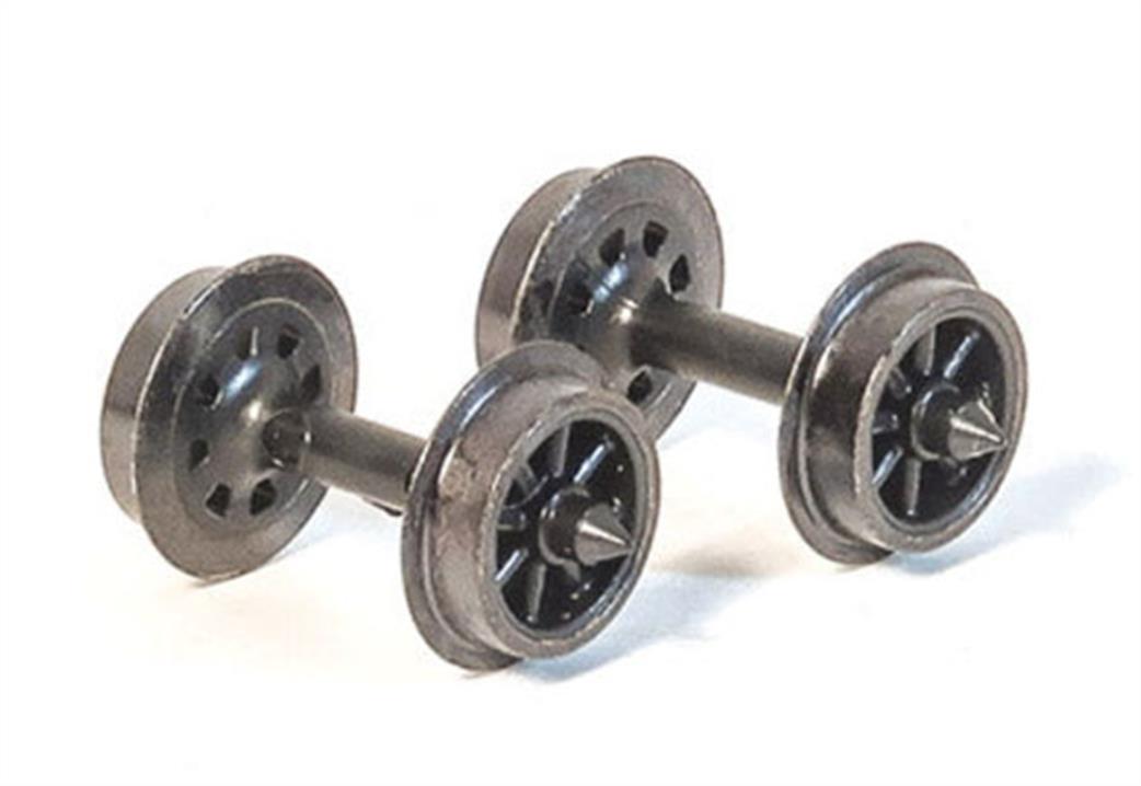 Peco N NR-144 Spoked Wheels with Metal Tyres Bulk Pack of 40