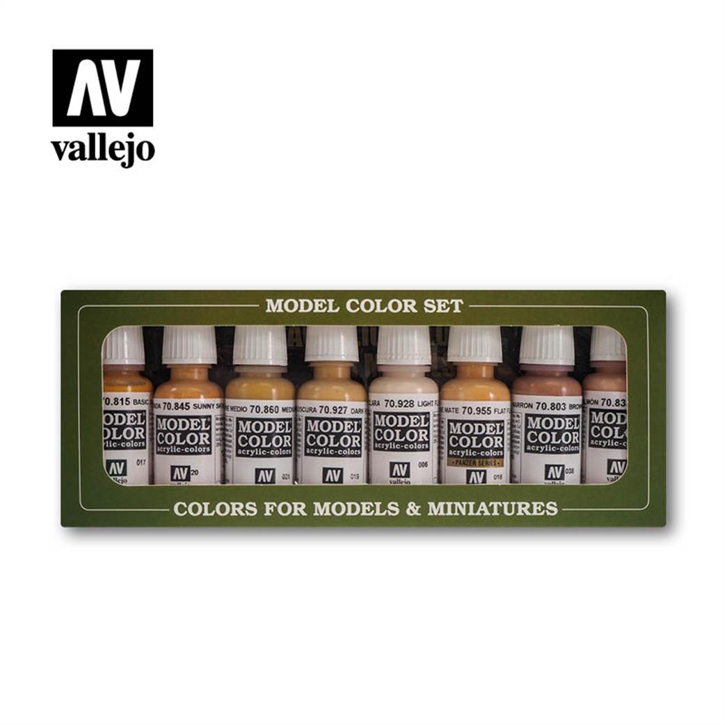 Vallejo  70124 Face & Skin Colour Paint Set