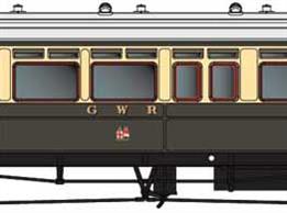 A highly detailed model of the GWR diagram N driving trailer or auto coaches built in 1907 to diagram N numbered 37 to 41. These wood bodied coaches featured the panelled construction of the period which Dapol are faithfully reproducing, along with fully detailed interior including driving cab with controls and saloons with their mix of side bench and cross seating bays. The underframe carries retractable steps, brake fittings and gas reservoirs for the lighting, complemented by detailed reproductions of the GWR 'American' bogies with their prominent drop-equaliser beams.This model is finished in the GWR chocolate and cream livery with twin cities crests. 1927-1948. DCC sound fitted.