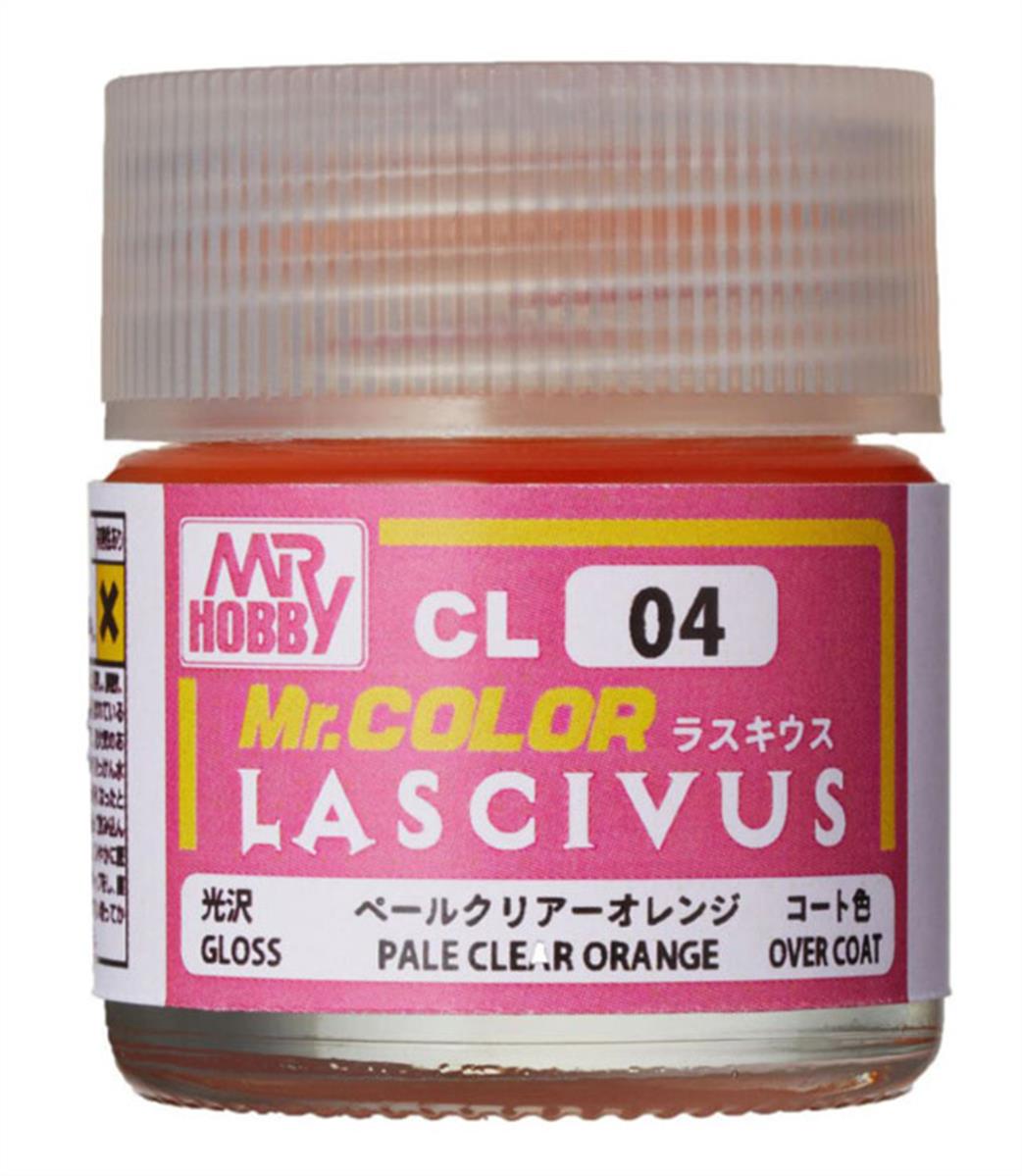 Gunze Sangyo  CL04 Mr Color Lascivus Figure Clear Pale Orange 10ml Glass Bottle
