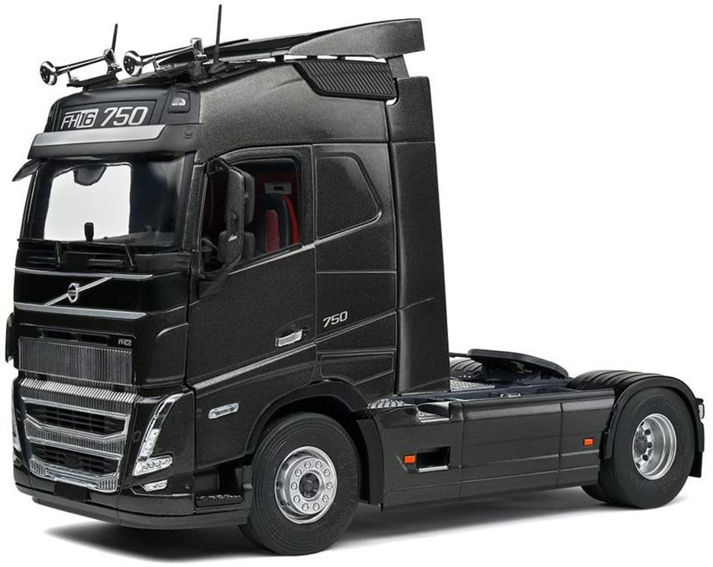 Solido 1/24 2400102 Volvo FH16 Globetrotter XL Black 2021 Diecast Model