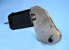 40:1 Ratio Spur drive Gearbox with Cannon 12 volt DN22 short motor. For standard 3/16" Gauge O axle.
