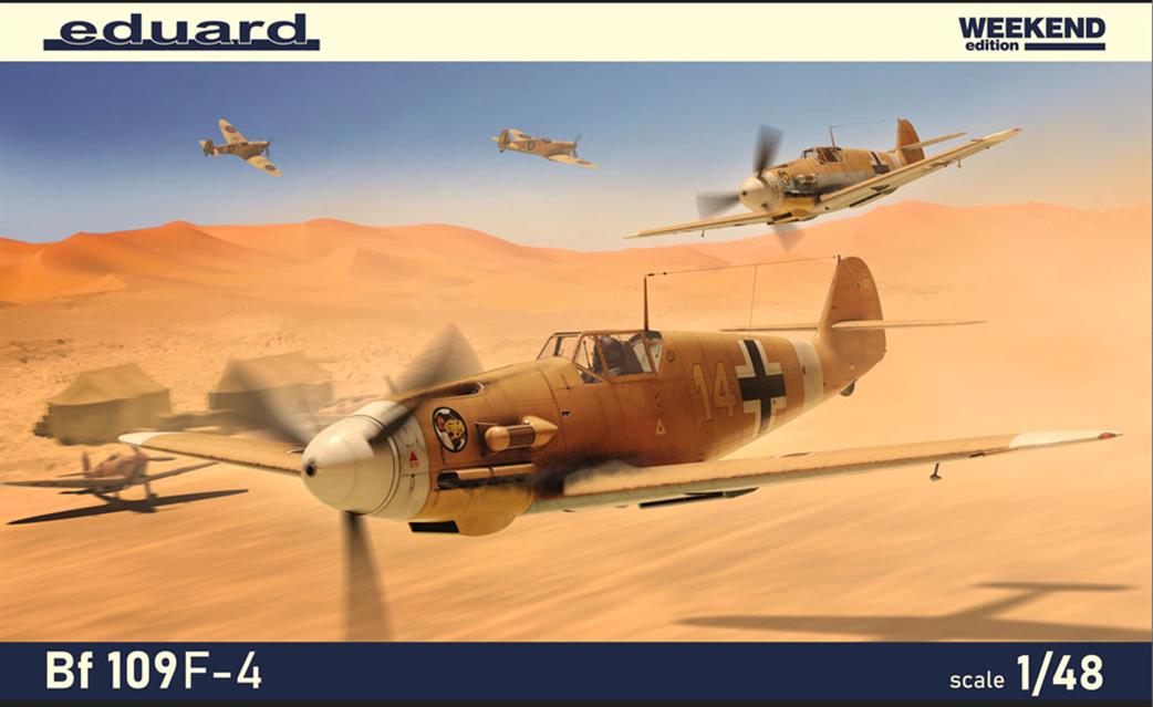 Eduard 1/48 84188 Bf109F-4 German Fighter Aircraft Weekend Kit