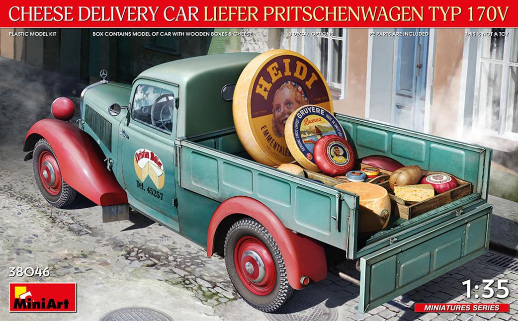 MiniArt 1/35 38046 Cheese Delivery  TYP 170V Liefer Pritschenwagen Plastic Kit