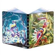 9-Pocket Portfolios for Pokémon feature a vibrant, full-art cover of Koraidon and Miraidon from Pokémon Violet and Pokémon Scarlet. Each portfolio stores and protects up to 126 standard size cards single-loaded and 252 cards double-loaded in archival-safe polypropylene pages. Made in California, U.S.A.