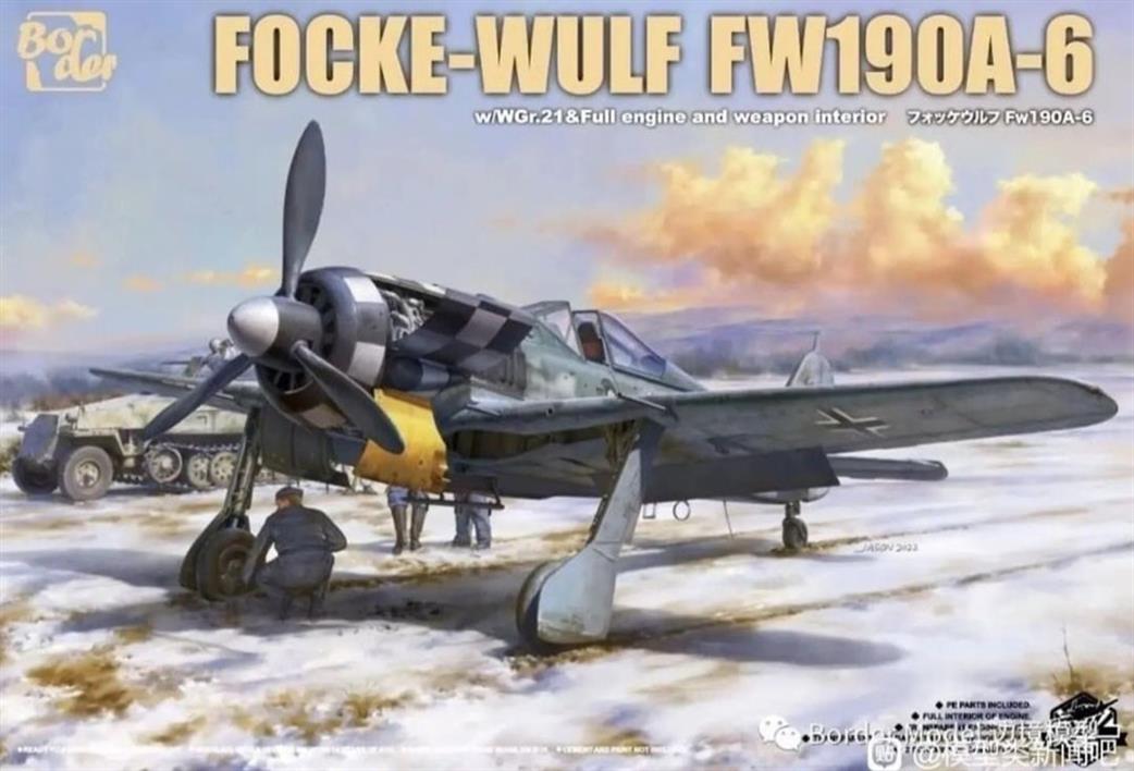 Border Models 1/35 BF-003 Fw-190 A6 German WW2 Fighter Plastic Kit