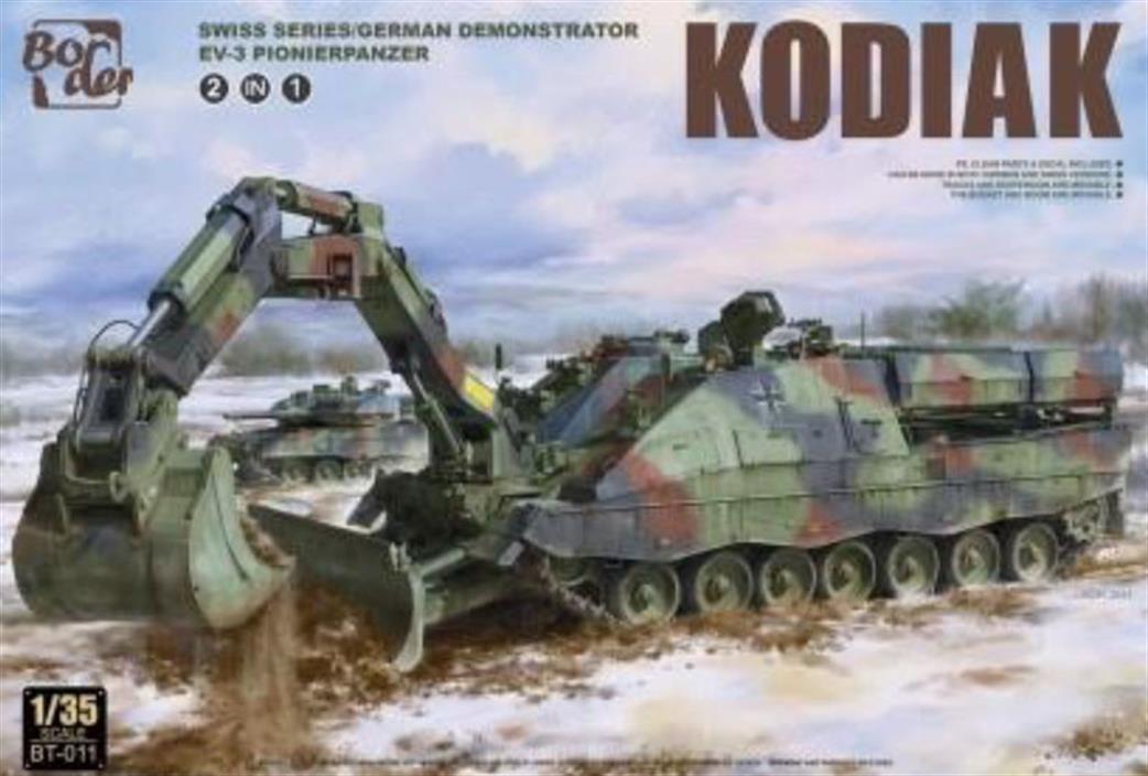 Border Models 1/35 BT011 Kodiak Leopard 2 Chassis AEV-3 Engineer Tank German Army Plastic Kit