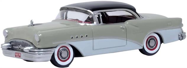 Oxford Diecast 87BC55007 1/87th Buick Century 1955 Carlsbad Black/Windsor Grey/Dover White