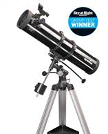 The award-winning Sky-Watcher EXPLORER-130 (EQ2) is a fantastic choice for the serious beginner and also receives high marks from more seasoned astronomers. With an extremely useful 130mm of light gathering aperture, this telescope is a highly capable all-rounder for the observation of the Moon, bright planets, nebulae, galaxies and star clusters. Supplied with the EQ2 equatorial mount, which when polar aligned, will allow you to easily track objects as they move across the night sky via its slow motion control cables.