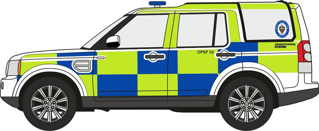 Oxford Diecast 1/148 NDIS006 Land Rover Discovery 4 West Midlands Police