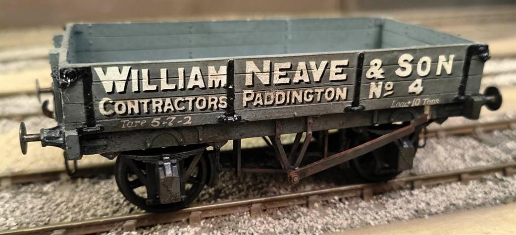 Preowned O Gauge WAGON18 Resin Kit Built Private Owner William Neave & Son Wagon