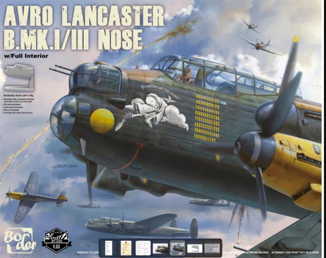 Border Models 1/32 BF-008 Avro Lancaster B.Mk. 1/111 Nose Section Plastic Kit