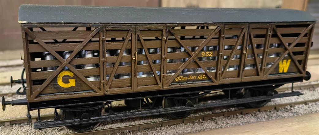 Preowned O Gauge WAGON22 Scratch Built GWR 6 Wheeled Siphon Milk Van ...