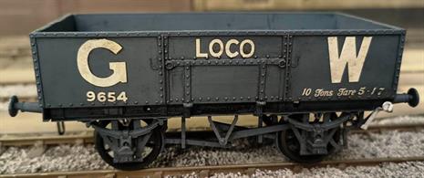 WAGON38 O Gauge Slaters Plastikard 7014 GWR Diagram N13 Iron Bodied Loco Coal Wagon 9654Built to a good standard and lightly weathered